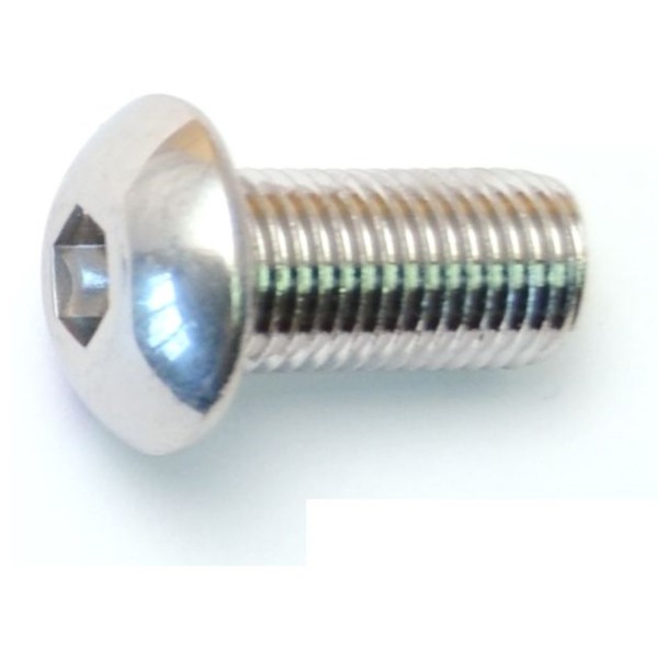 Midwest Fastener 3/8"-24 Socket Head Cap Screw, Polished 18-8 Stainless Steel, 3/4 in Length, 6 PK 33312